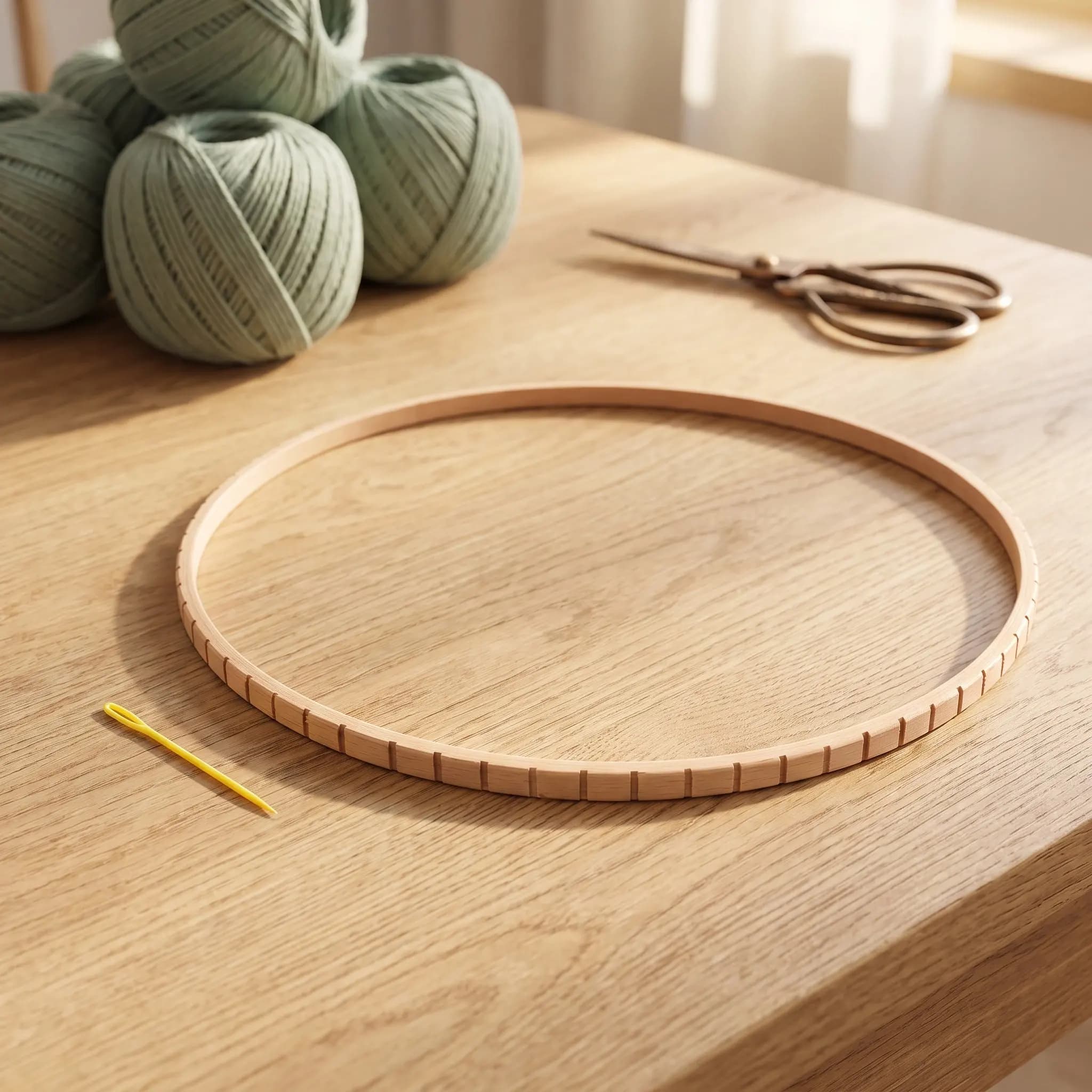 Round Weaving Loom Handicrafts Supplies Handmade Knitting Loom for Coaster DIY Weaving Tool Handcraft Tools Wall Hanging Decor