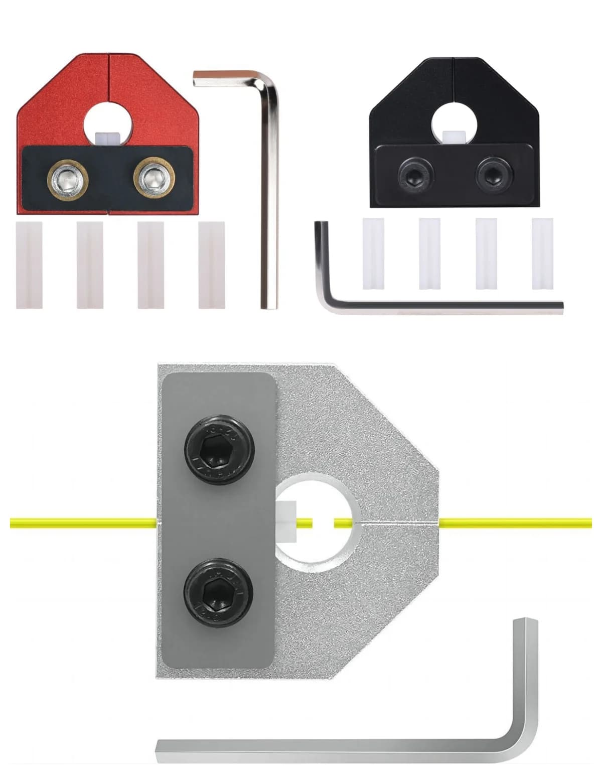 3D printer parts aluminum alloy filament connector break connector for Bambu Lab Creality Elegoo eSUN Sunlu PLA PETG ABS
