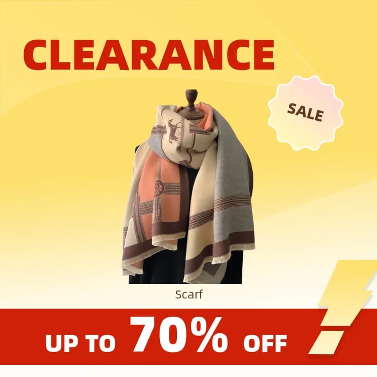 Clearance New 2024 Luxury Women's Scarf Autumn Winter Hot Vintage Print Leoped Scarf Pashmina Mujer Femme Scarf Bufanda Cont
