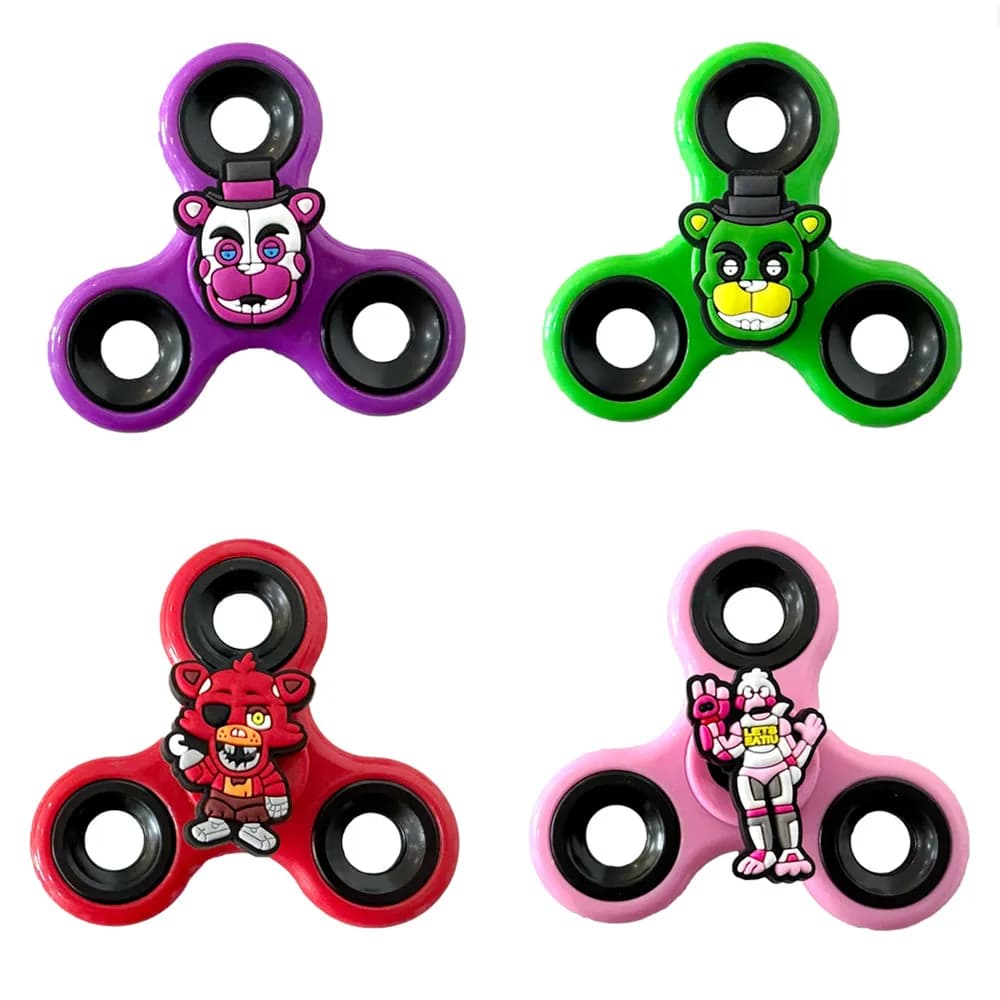 1 Pezzo Action Figure Cartoon Five Nights at Freddy's, Fidget Spinner in PVC, Modello Antistress, Giocattolo Regalo