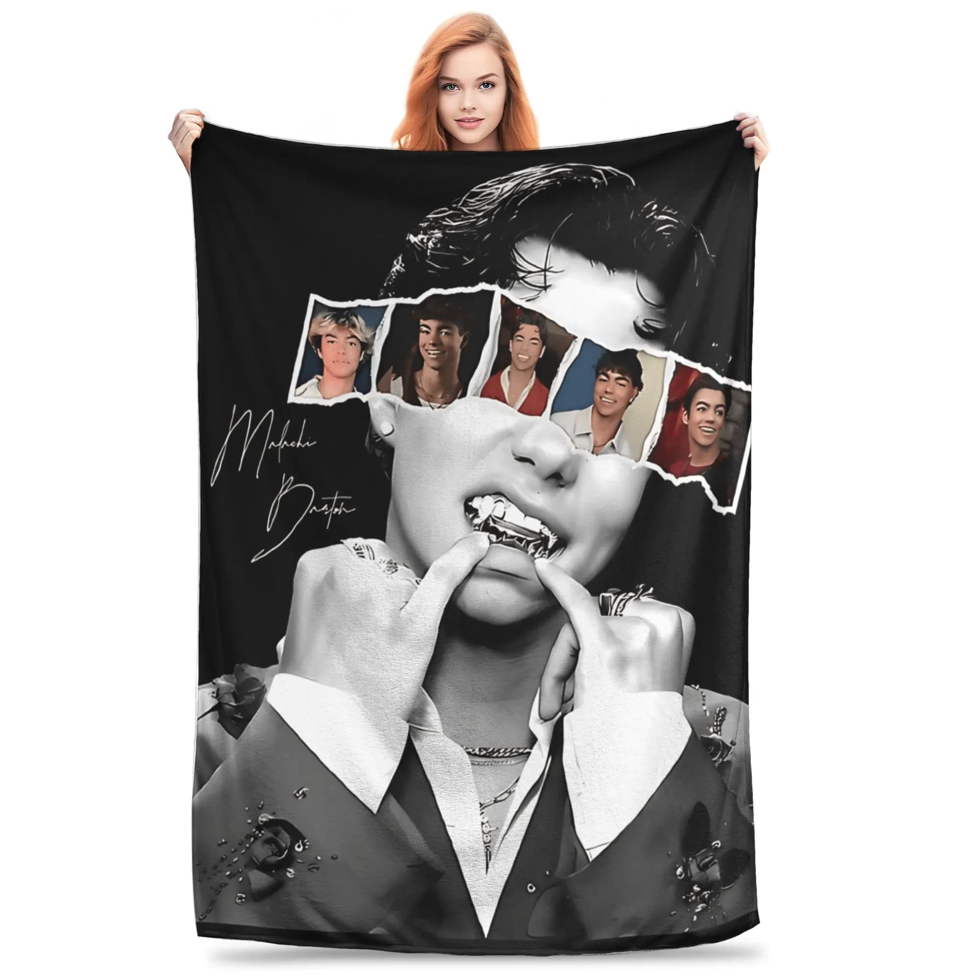 Malachi Barton Actor Tour Blanket Soft Warm Print Plush Throw Blanket For Girls Boys Living Room Flannel Bedspread Bed Cover