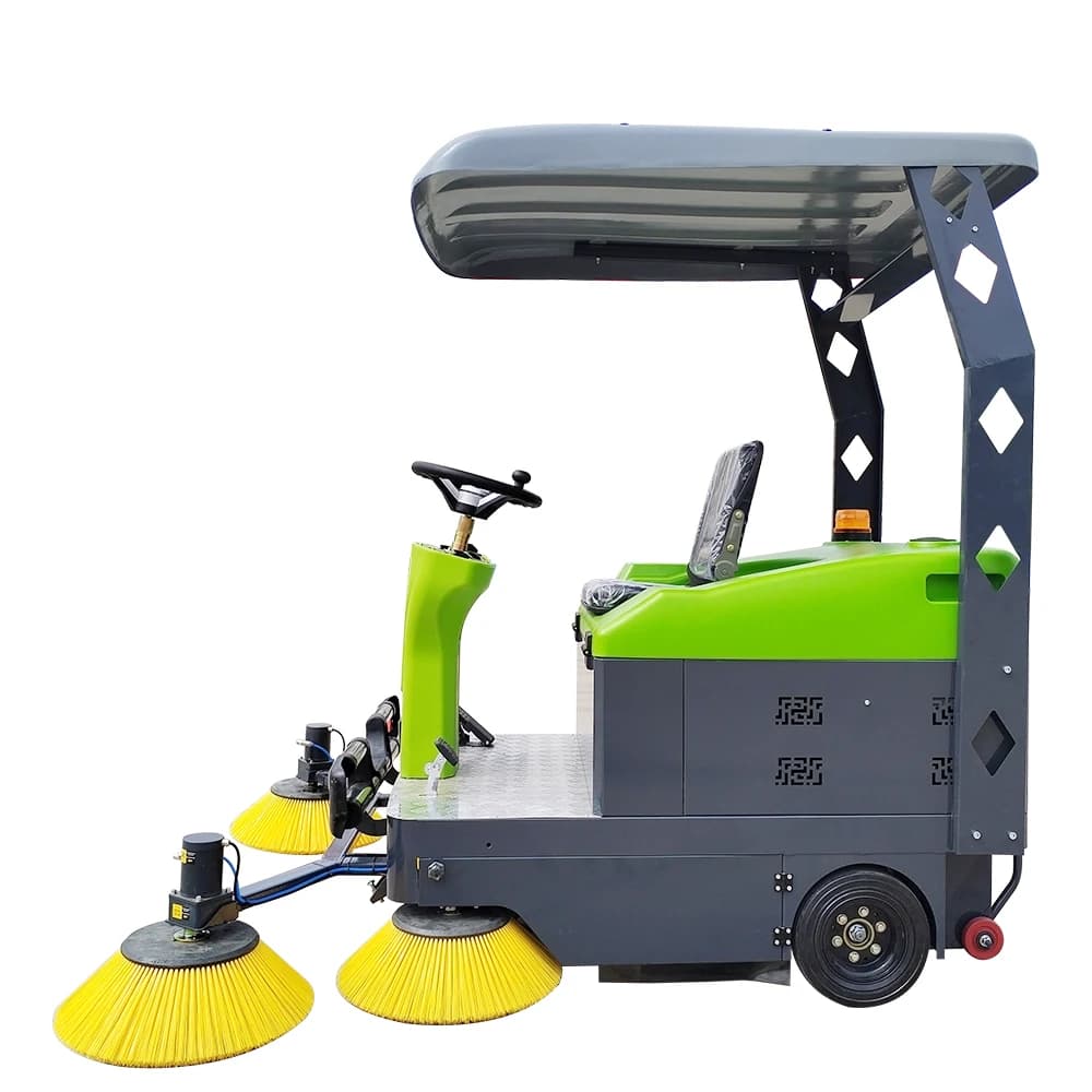 Spazzatrice Elettrica Compatta DM-1800 Personalizzata con Spazzole Laterali per Pulizia Stradale