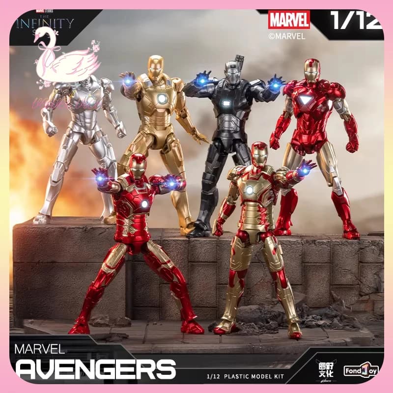 Fondjoy Marvel Infinity Saga Series Blind Box Vol.3 Iron Man Action Figure Ornamento Periferico Giocattoli da Collezione Regali per Ragazzi