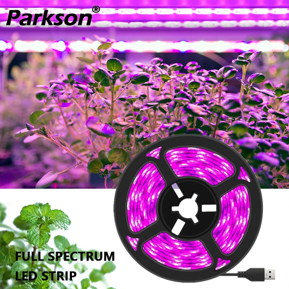 3M USB DC 5V Full Specter LED Strip Waterproof for Growth Plants, 60 LED/M, Light for Serra, Flowers and Semi