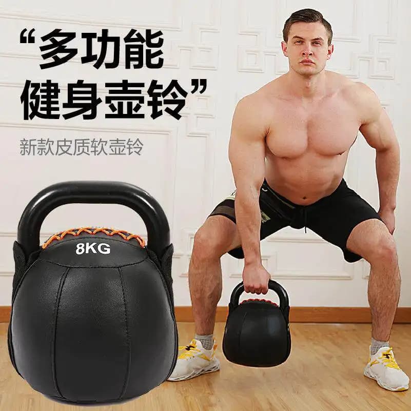 16kg Soft PU Kettlebell with Plastic or Steel Handle