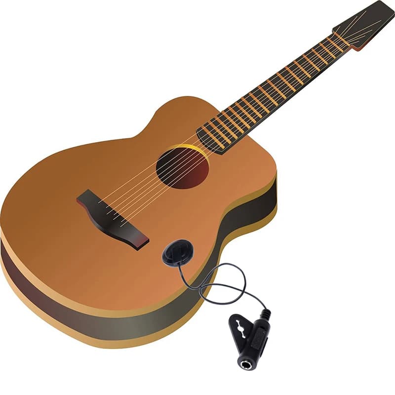 Pickup Acustico per Chitarra, Ukulele, Violino e Mandolino - Sensore Piezoelettrico a Contatto