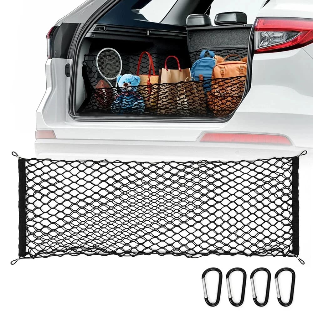 90x30 110x40 Cm Large Car Boot Trunk Cargo Net Elastic Envelope Mesh Luggage Storage Pickup SUV