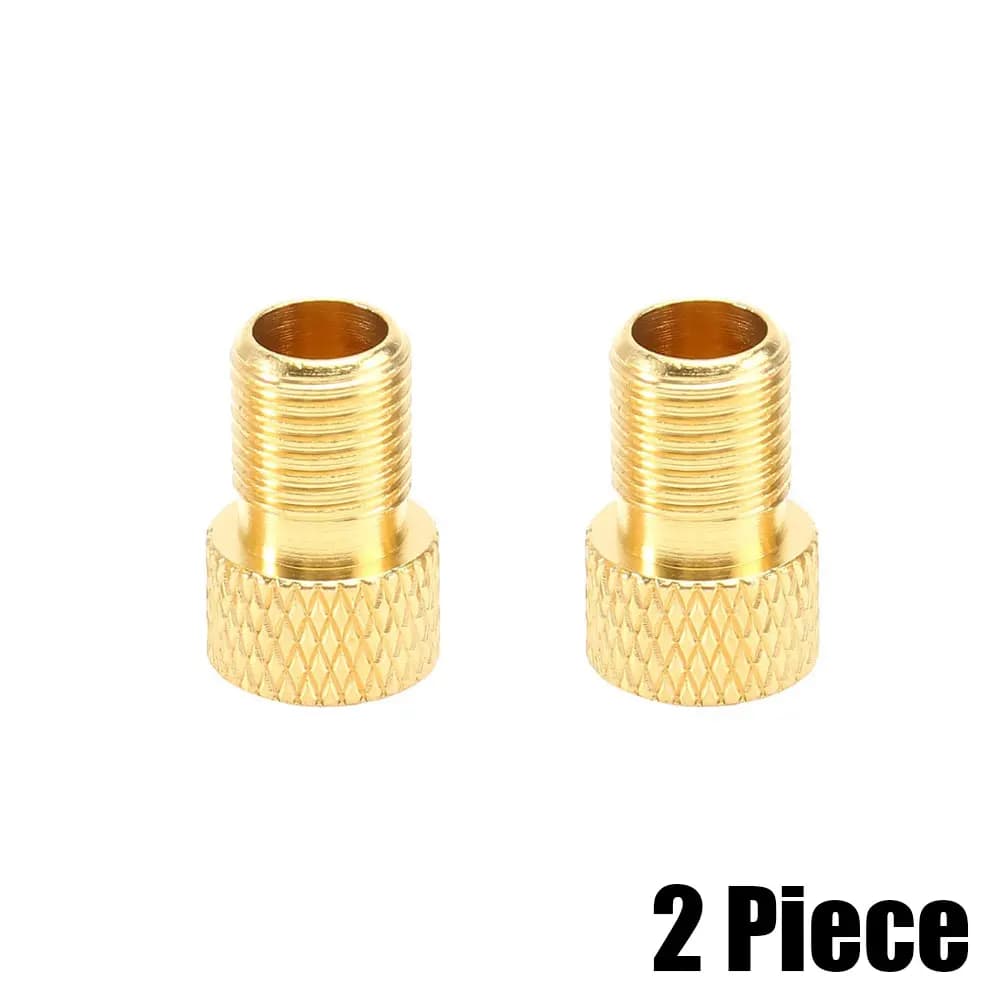 2x Adattatore Presta a American per bicicletta Adattatore per valvola per pneumatici per bici Pompa per bicicletta in rame Connettore per valvola per pneumatici Convertitore da F/V a A/V