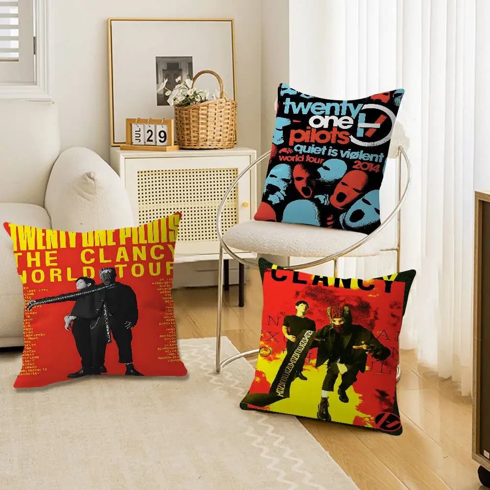 Band T-twenty O-one P-pilots Cushion Cover Decorative Pillow Sofa Home Decor case pillow cases