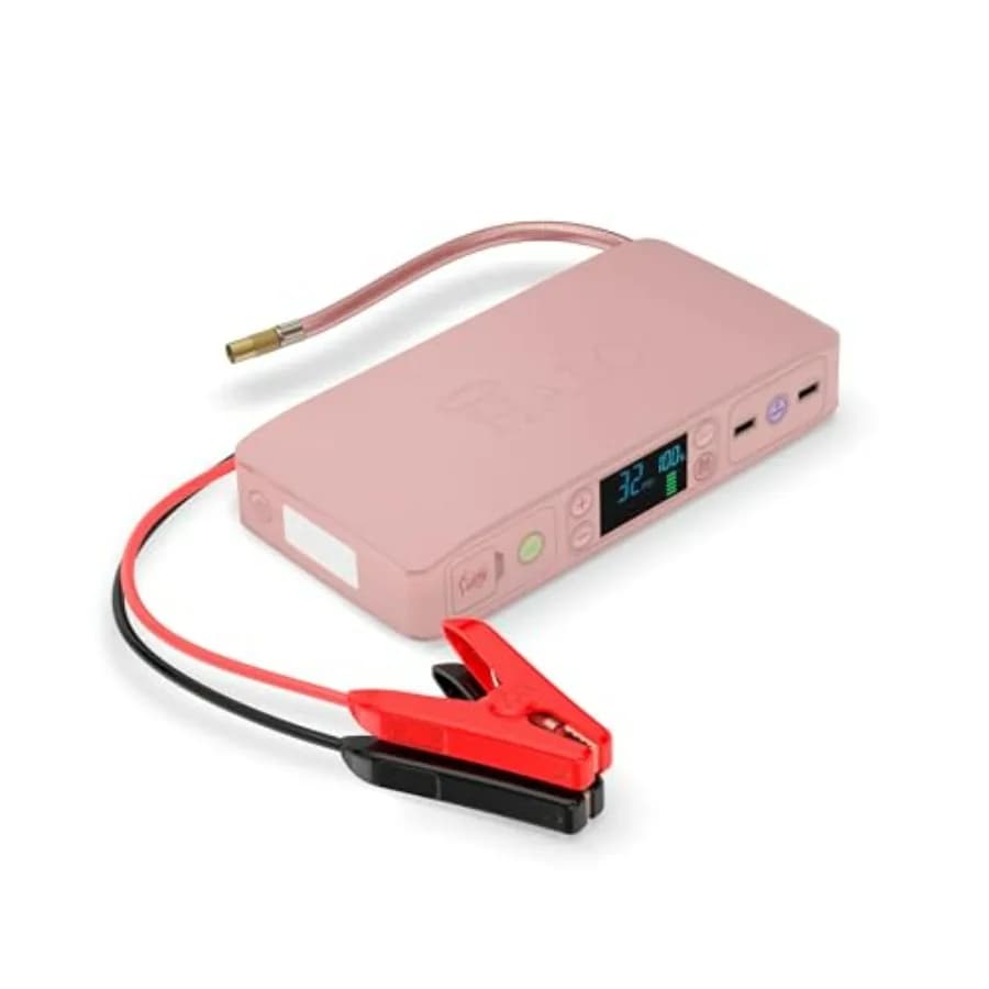 Bolt Air+ 55500 Avviatore di Emergenza Portatile per Auto con Compressore d'Aria da 100 PSI, Power Bank USB da 55,5 Wh e Torcia di Emergenza