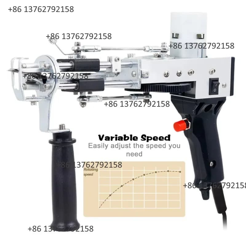 7-21mm Tufting Gun Cut Pile Carpet Maker 5-40 Points/Sec DIY Rug Weaving Tool Handmade Home Carpet Making Equipment