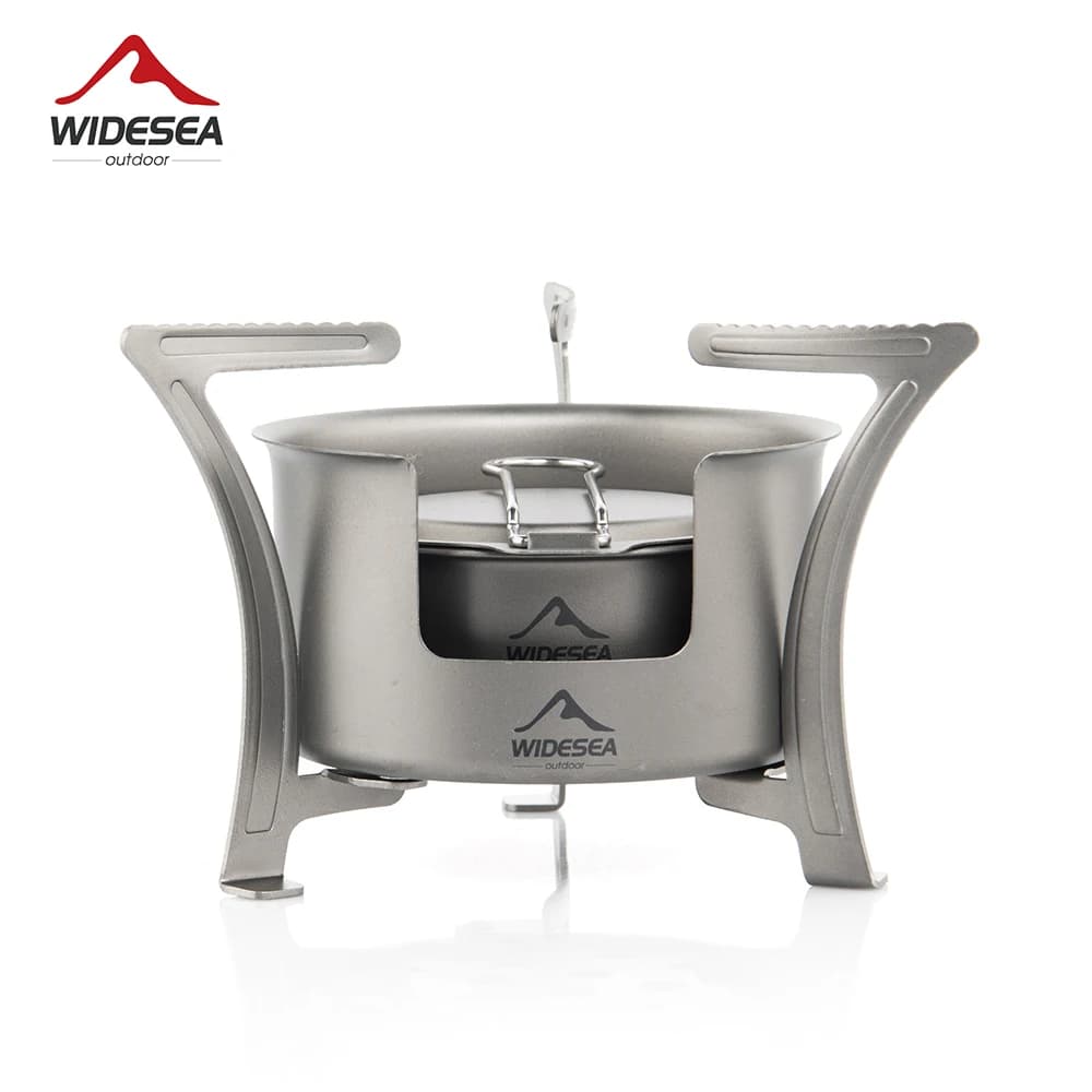 Widesea CampingTitanium Alcohol wood stove fire stove stove for tourist burner outdoor survival Trekking hiking supplies Picnic