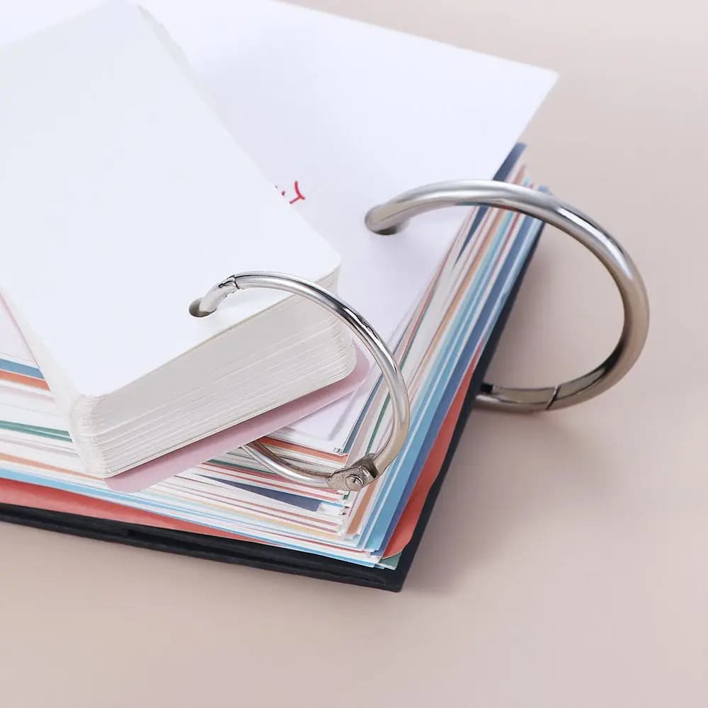 Forniture per Rilegatura: Anelli a Cerchio Multifunzionali per Album Fai-da-te, Anelli a Cerniera, Anelli Metallici per Portachiavi, Anelli per Rilegatura a Fogli Mobili