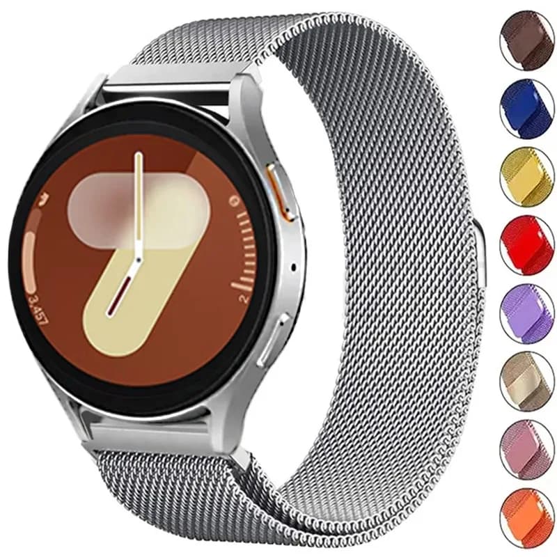 Cinturino da 22mm 20mm per Samsung Galaxy Watch 7/6/5/4 44mm/40mm Bracciale ad anello magnetico Galaxy Watch 4/6 Classic 47mm 46mm Cinturino in metallo