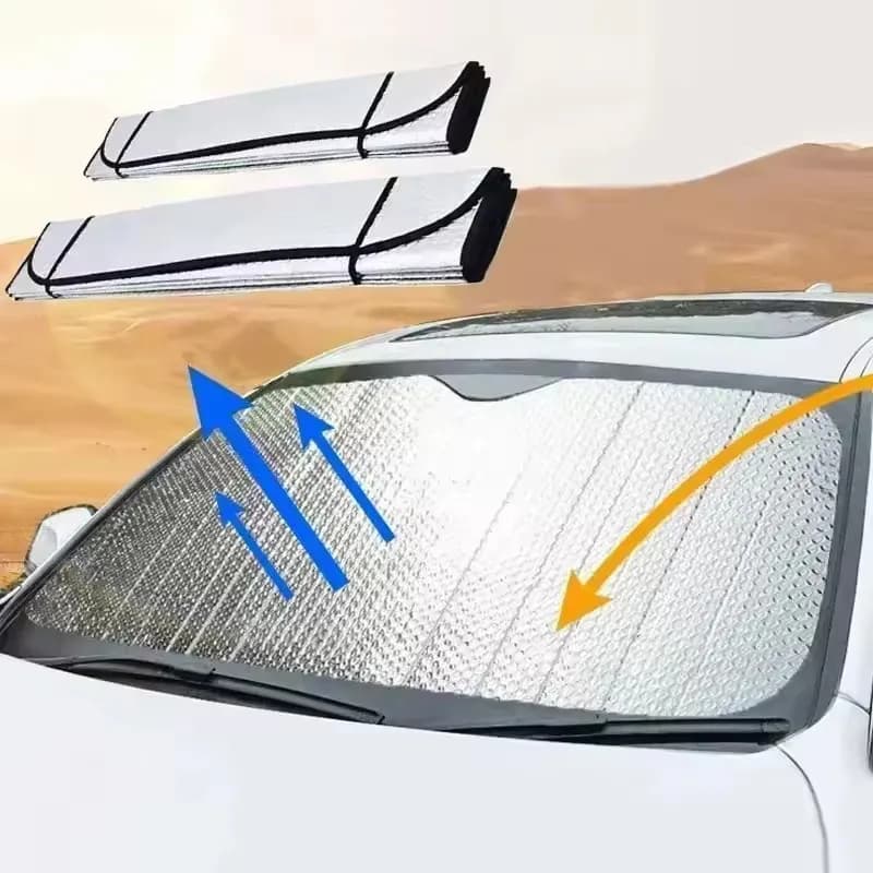 Parasole anteriore e posteriore per auto, protezione solare estiva per parabrezza, isolamento termico, parasole per finestrini, parasole per interni auto