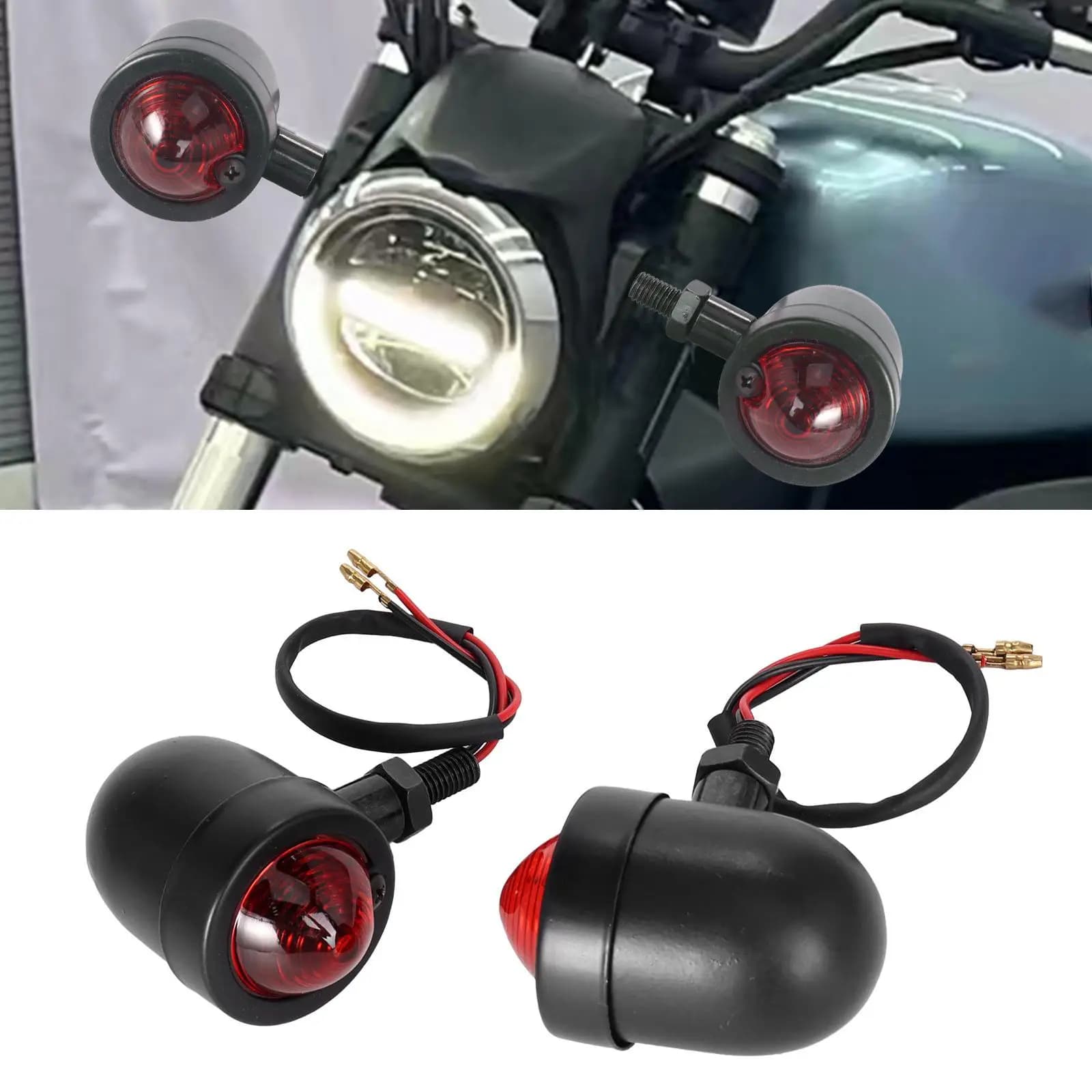 Luce di Direzione LED ad Alte Prestazioni per Moto, Indicatore Compatto, Fanale Posteriore per Accessori Moto Personalizzati