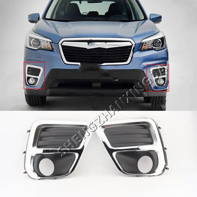 For Subaru Forester Sk 2019 2021 ABS Chrome Front Fog Light Cover Decorative Frame Housing