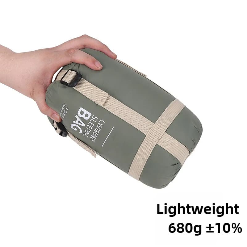 Mini adult sleeping bag mountaineering camping outdoor down jacket in cotton sleeping bag dirty joints washable in washing machine