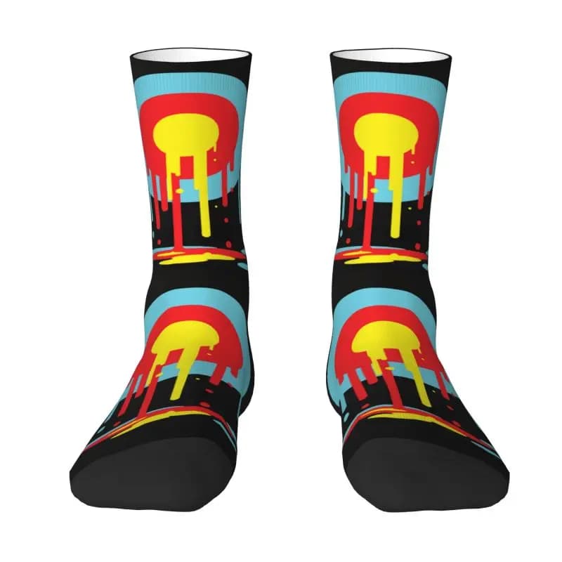 Calzini da uomo personalizzati con bersaglio piangente Calzini unisex Kawaii Tiro con l'arco Archer Freccette Sparare Calzini eleganti primavera estate autunno inverno
