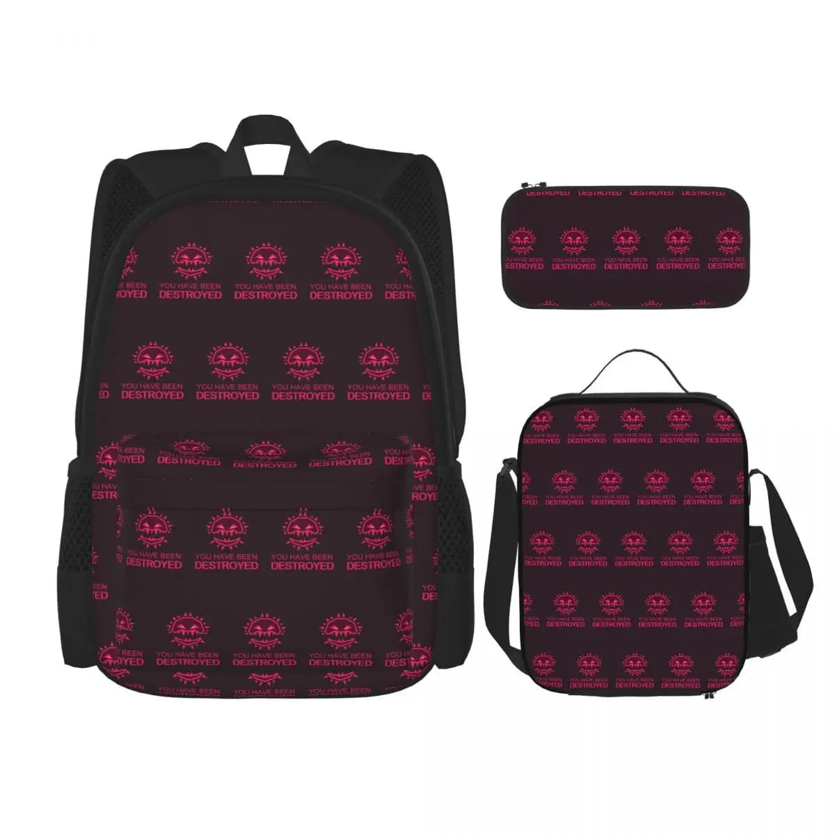 JSAB Annihilate Just Shapes And Beats Blixer Backpacks Children School Bags Kids Rucksack Lunch Bag Pen Bag Three-Piece Set