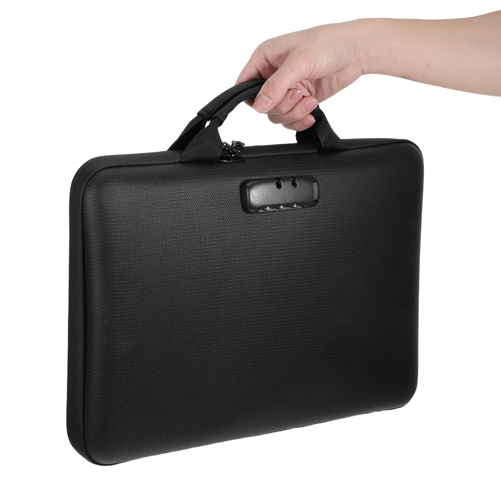 Scatola Portadocumenti Ignifuga con Serratura, Organizzatore Portatile a Fisarmonica con 13 Tasche, Cartella Impermeabile per Casa, Ufficio e Viaggi