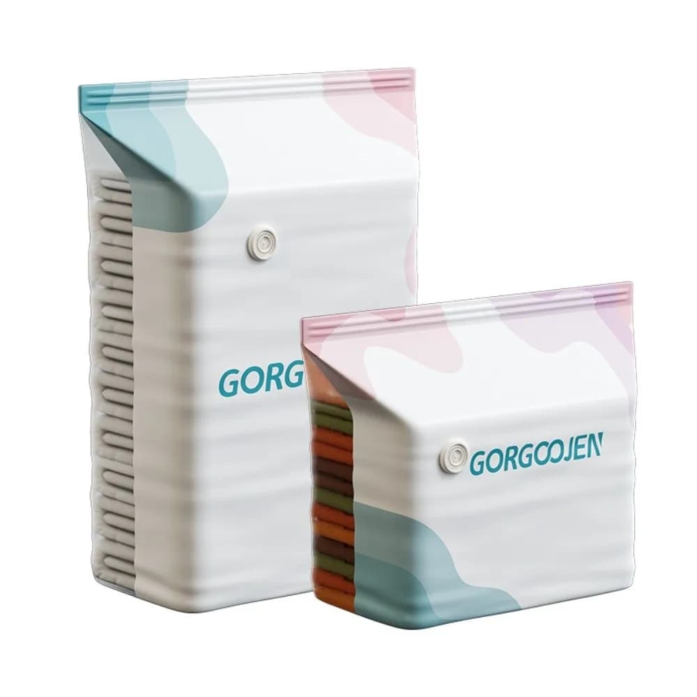 New Pump-Free Vacuum Storage Bags Large Size Reusable Clothes Storage Bags Plastic Space Saver Bed Sheets Organizer Home Use