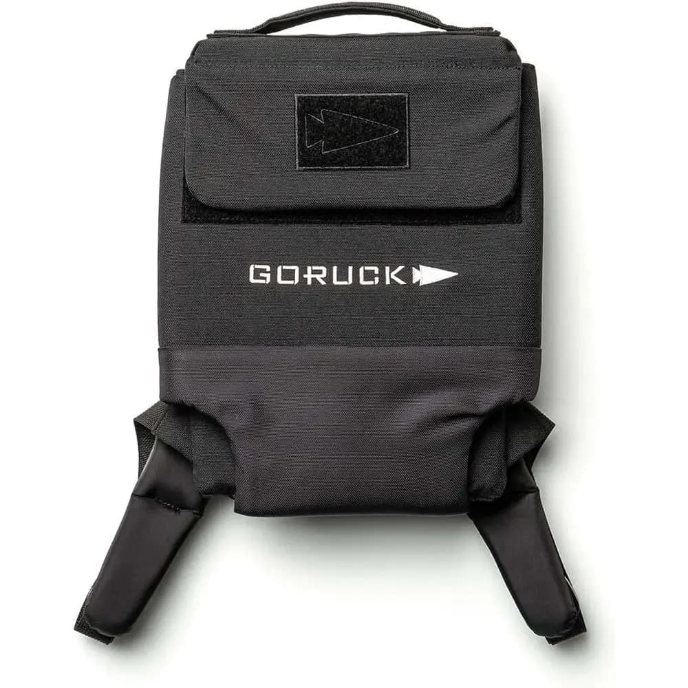 Streamlined Weighted Rucking Backpack with Ergonomic Support and Padded Straps - Compatible with Ruck Plates, Black