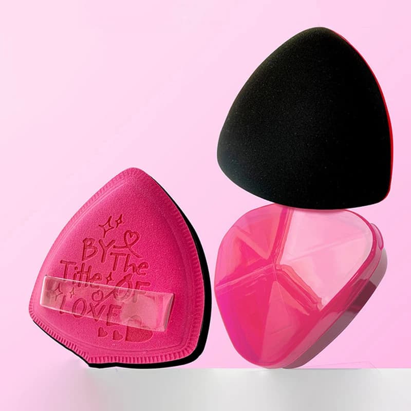 1 pz Spugna Morbida Spessa Rosa per Fondotinta, Applicatore Doppio Uso (asciutto/bagnato), Strumento di Bellezza Delicato sulla Pelle