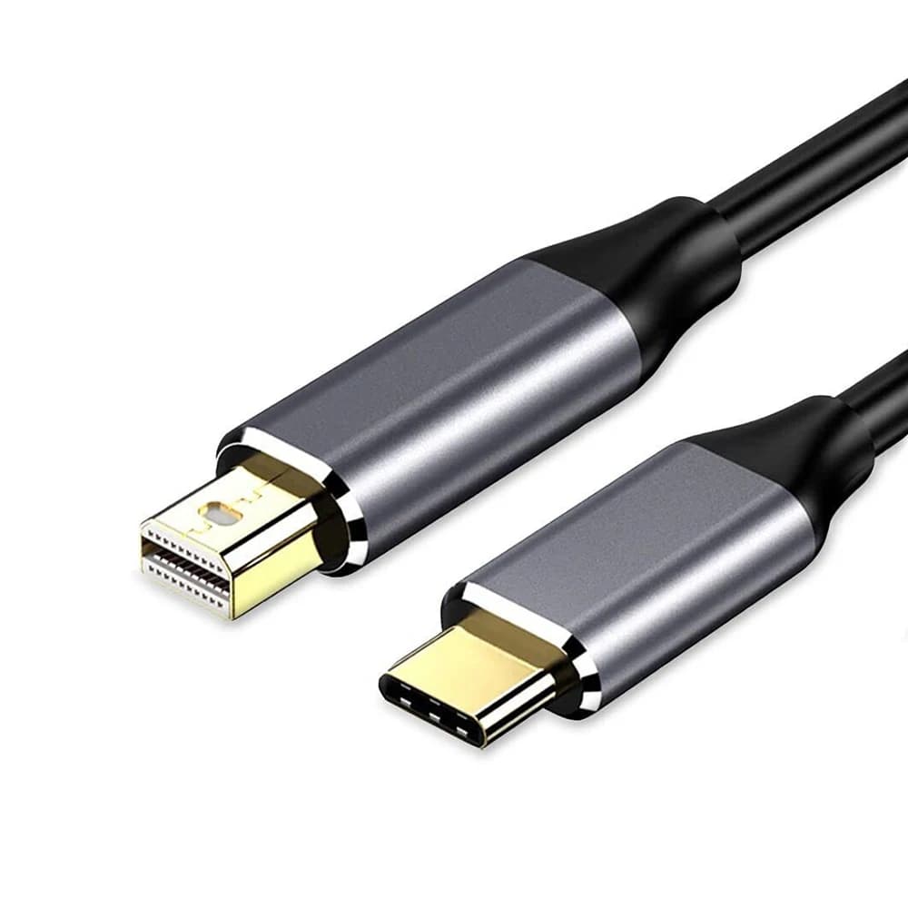 Cavo USB C Thunderbolt3 a Mini DisplayPort 4K a 60 Hz compatibile con MacBook Surface Pro PC di tipo C a display monitor Mini DP