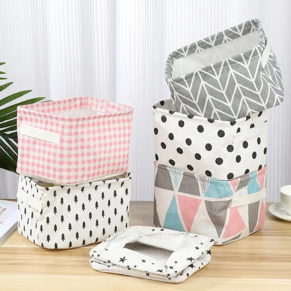 & Living Cosmetics Organizer container for toys basket folding door box table baskets various storage box folding