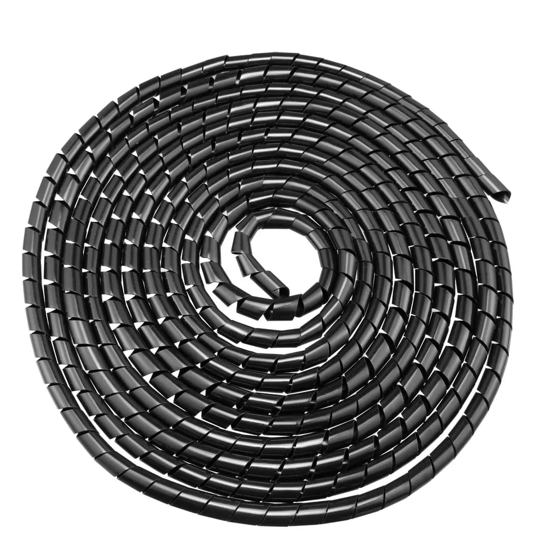 Organizzatore di cavi a spirale flessibile Avvolgicavo per tubi in polietilene PE per la gestione dei cavi del computer Protezione del cavo del tubo di stoccaggio