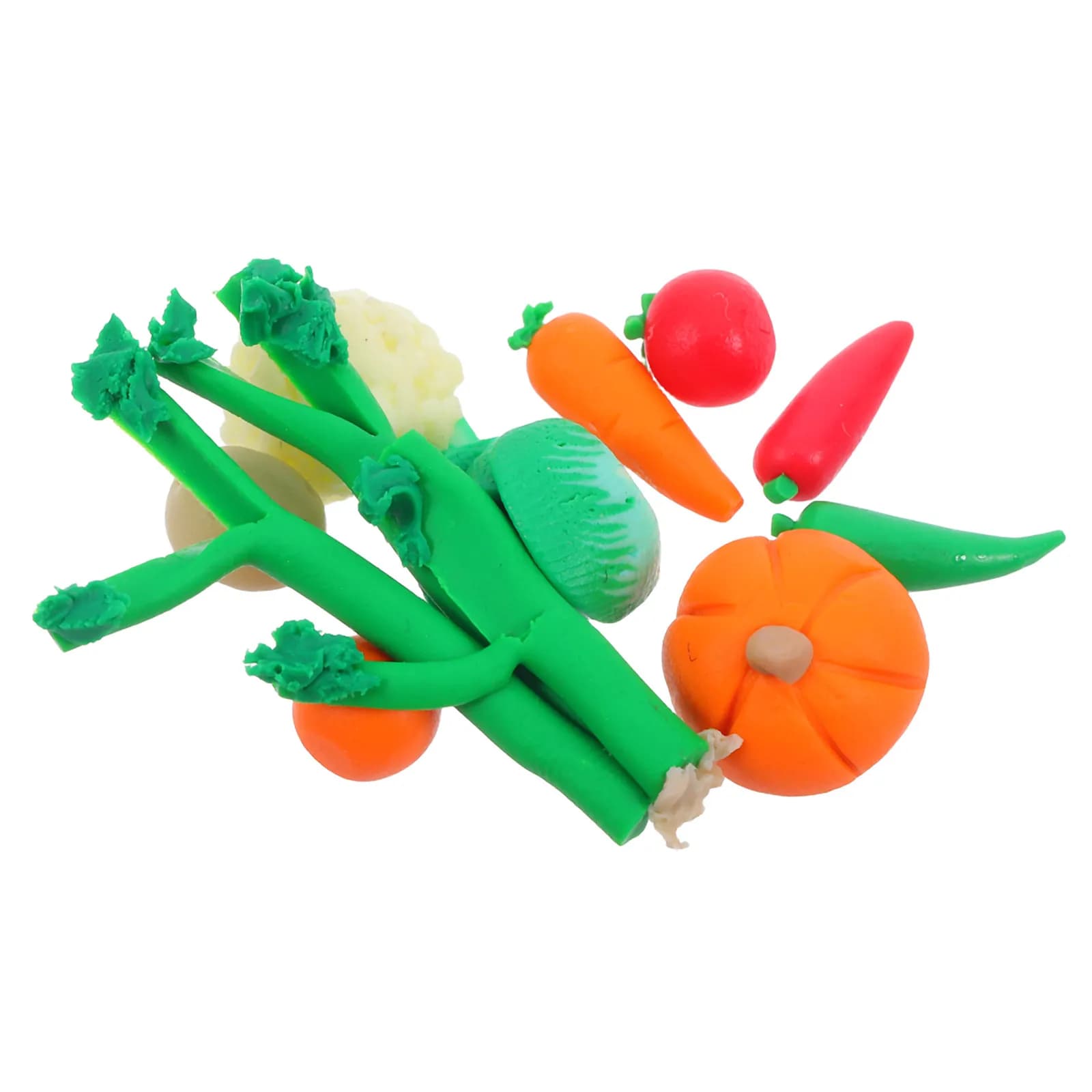10Pcs Lifelike Miniature Fruit Vegetable Models Polymer Clay Decor for Indoor Outdoor Micro Garden Landscape Dollhouse Food