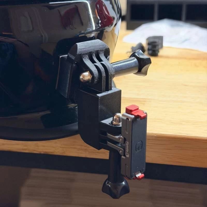 Action Camera 90 Degree Adapter Mount Bracket Swivel Tilt Connector for Bike Helmet Chest Strap