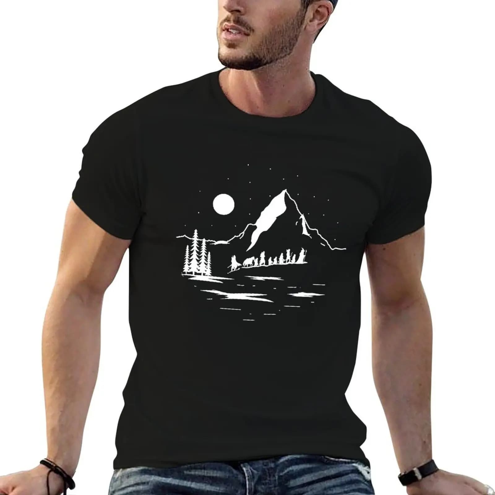 Fellowship of the ring T-Shirt mens graphic t shirts man t shirt summer t shirt man casual T-shirt