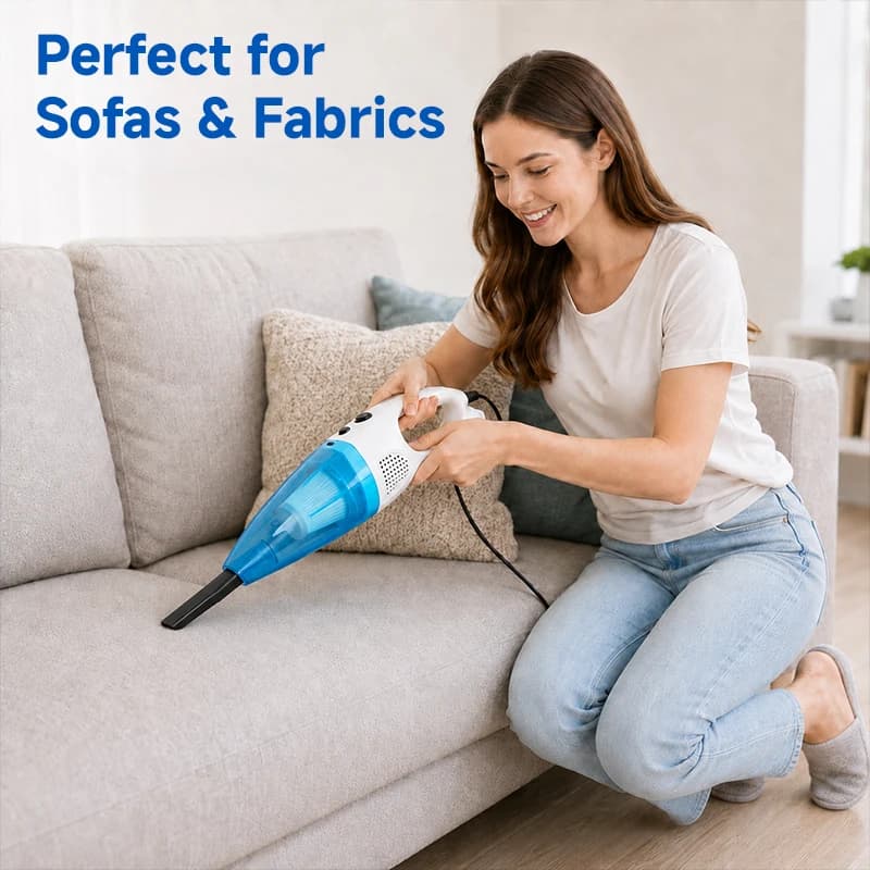 Corded Handheld Vacuum, 14-16KPa Strong Suction, 1.2L Large Dust Cup, Lightweight for Home Car Pet Hair Cleaning