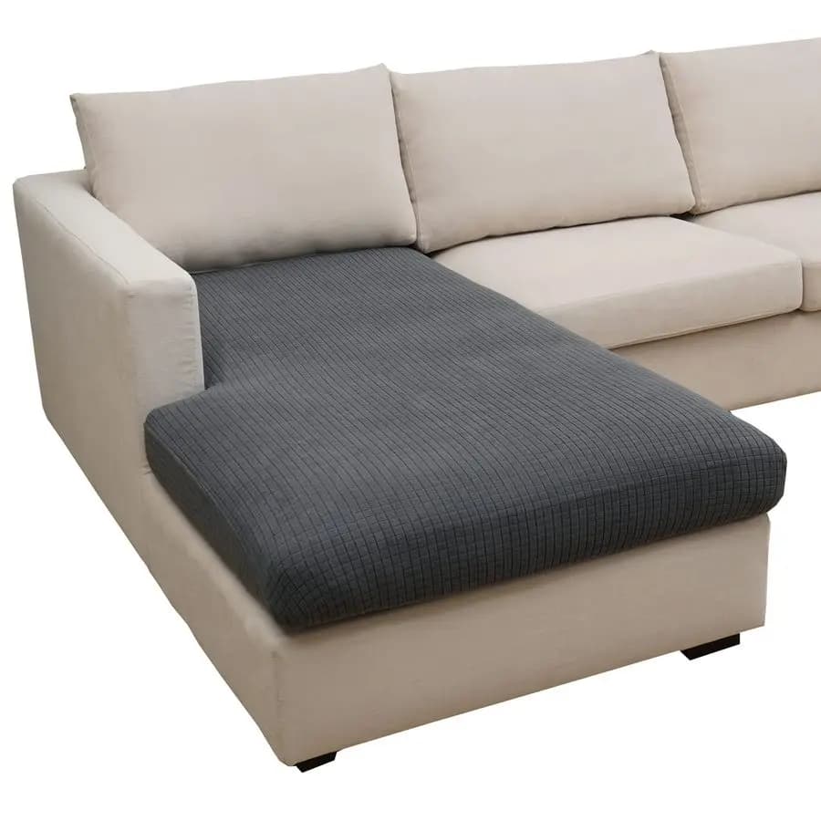 Copridivano Sezionale per Chaise Longue, Copricuscini per Divano a L, Elasticizzato Magico per 3 Cuscini, Protezione per Cani