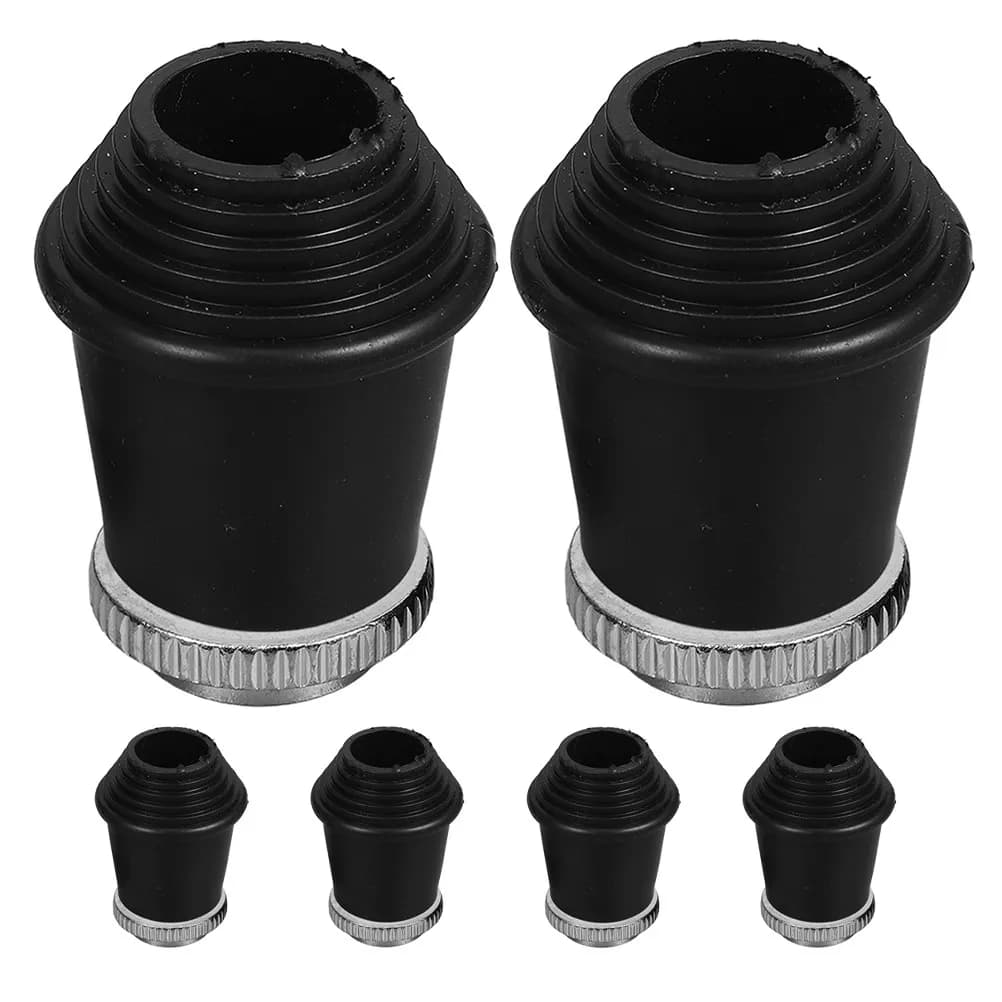 6Pcs Threaded Bass Drum Feet Pads Rubber Material Vibration Dampening Floor Protection Drum Set Parts Percussion Instrument