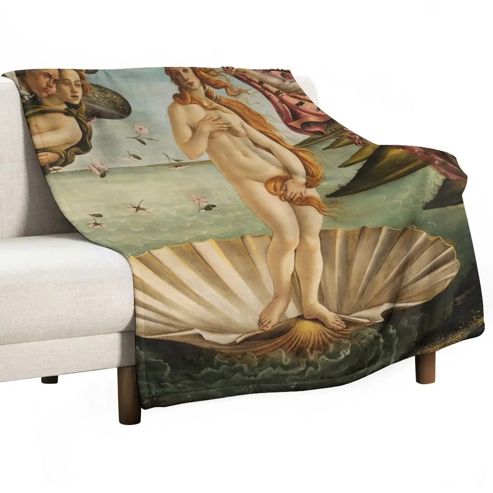 La nascita di venere coperta da tiro divano coperta Vintage morbida coperta grande