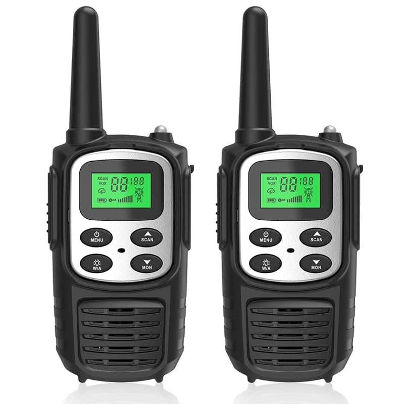Mini Walkie Talkie Radio bidirezionale portatile 8 canali UHF 400-470 MHz Walkie-talkie Radio Walkie Talkie a lungo raggio per bambini