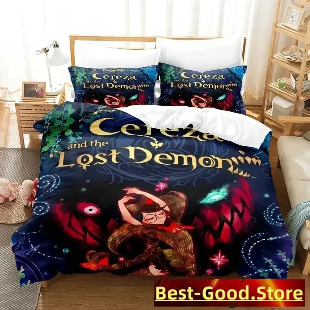 2025 Set biancheria da letto Bayonetta Set letto singolo stampato con federa Copripiumino morbido singolo matrimoniale Queen Super King Size