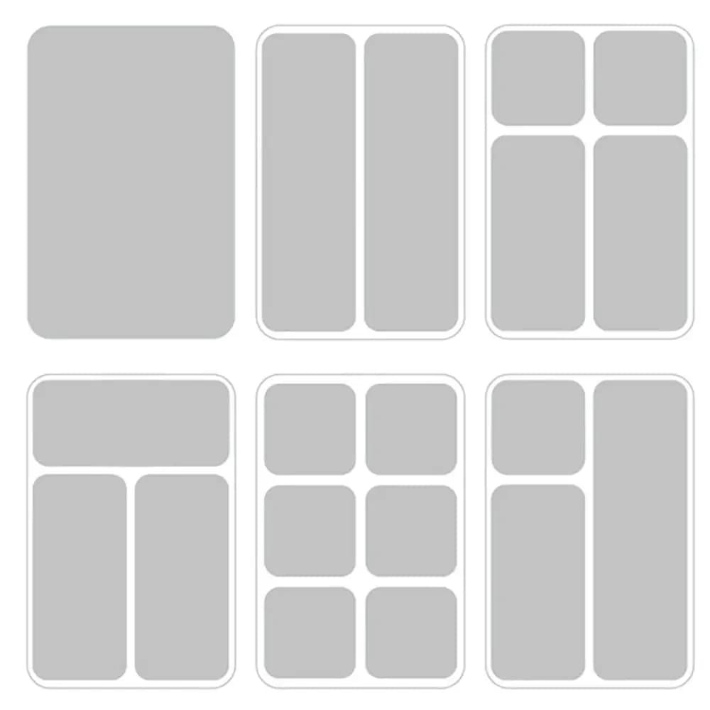 1 pz nuovo cassetto tavolo scrivania organizzatore di immagazzinaggio trasparente rettangolare trucco organizzatore scatola S/M/L/XL contenitore trasparente per gioielli