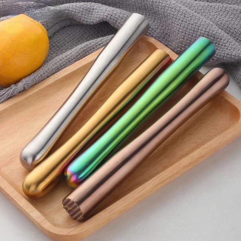 1 pz in acciaio inossidabile vino miscelazione bastone cocktail Muddler shaker con martello di frantumazione bevanda fai da te frutta ghiaccio tritato barware strumento