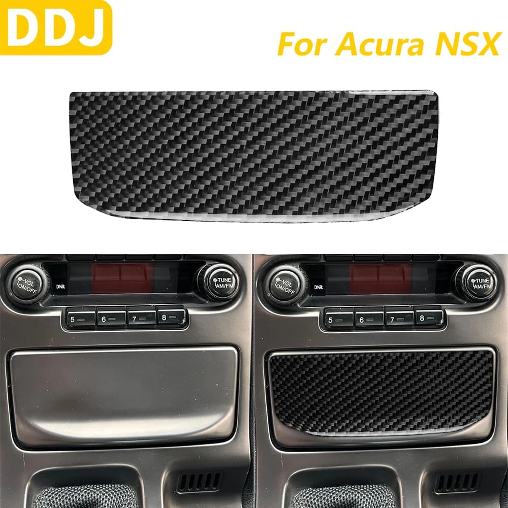 For Acura NSX 1990-2005 In Central Carbon Fiber Cigarette Lighting Box Storage Panel Trim Accessories Auto Decoration Wall decal