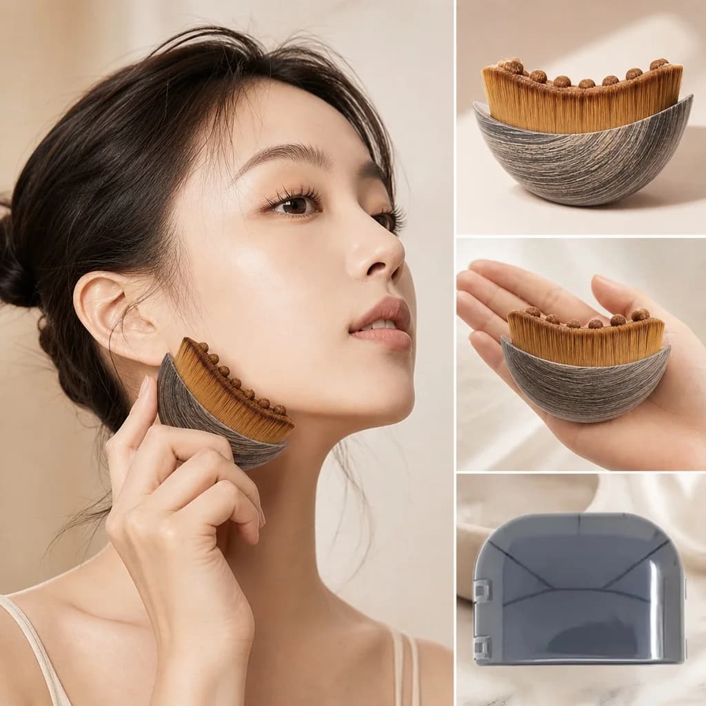 Dry Body Brush for Lymphatic Drainage Massage Lymphatic Massage Tool for Body Shaping Skin Exfoliation Cellulite Scrubber