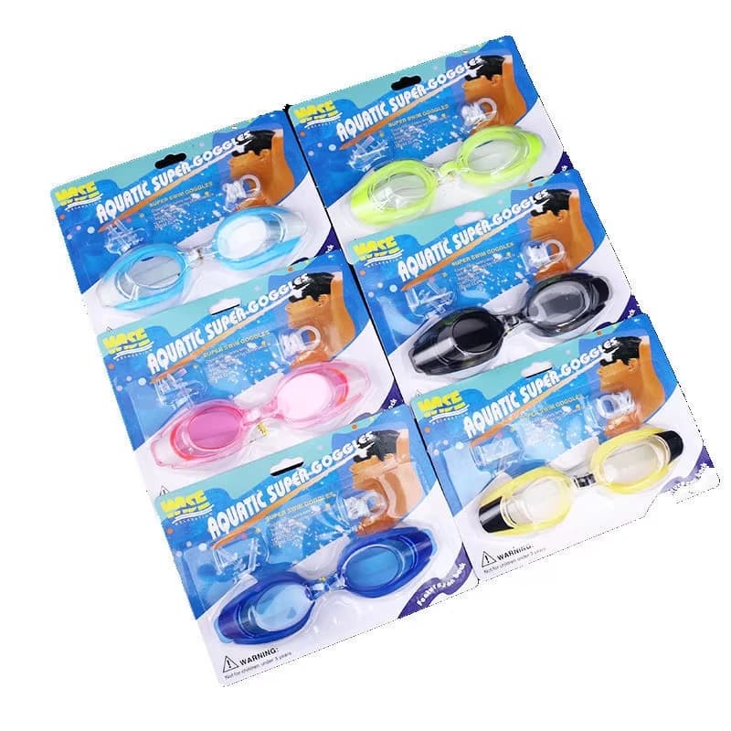 Kids Summer Glasses Waterproof HD Unisex Coats Carton Pack Cheap Swimming Glasses