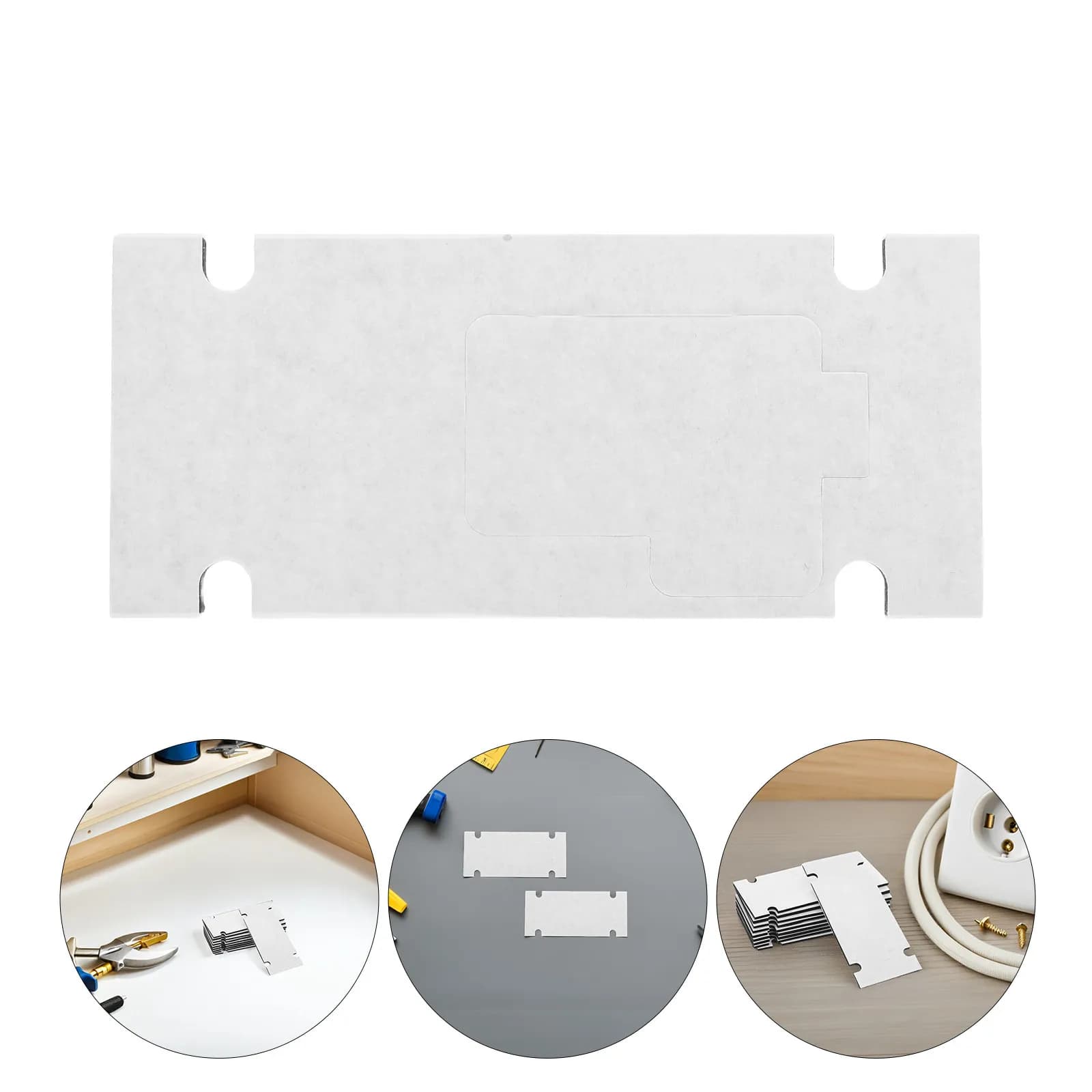 10Pcs Doorbell Adhesive Mount No-Drill Peel-and-Stick Tape for Apartment Office Wall Video Doorbell Holder Bracket