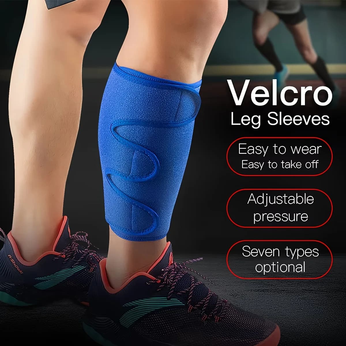 1 Pezzo Parastinchi Sportivi Regolabili per Crossfit, Compressione Polpaccio, Ciclismo, Calcio, Basket, Sollevamento Pesi, Supporto Polpaccio