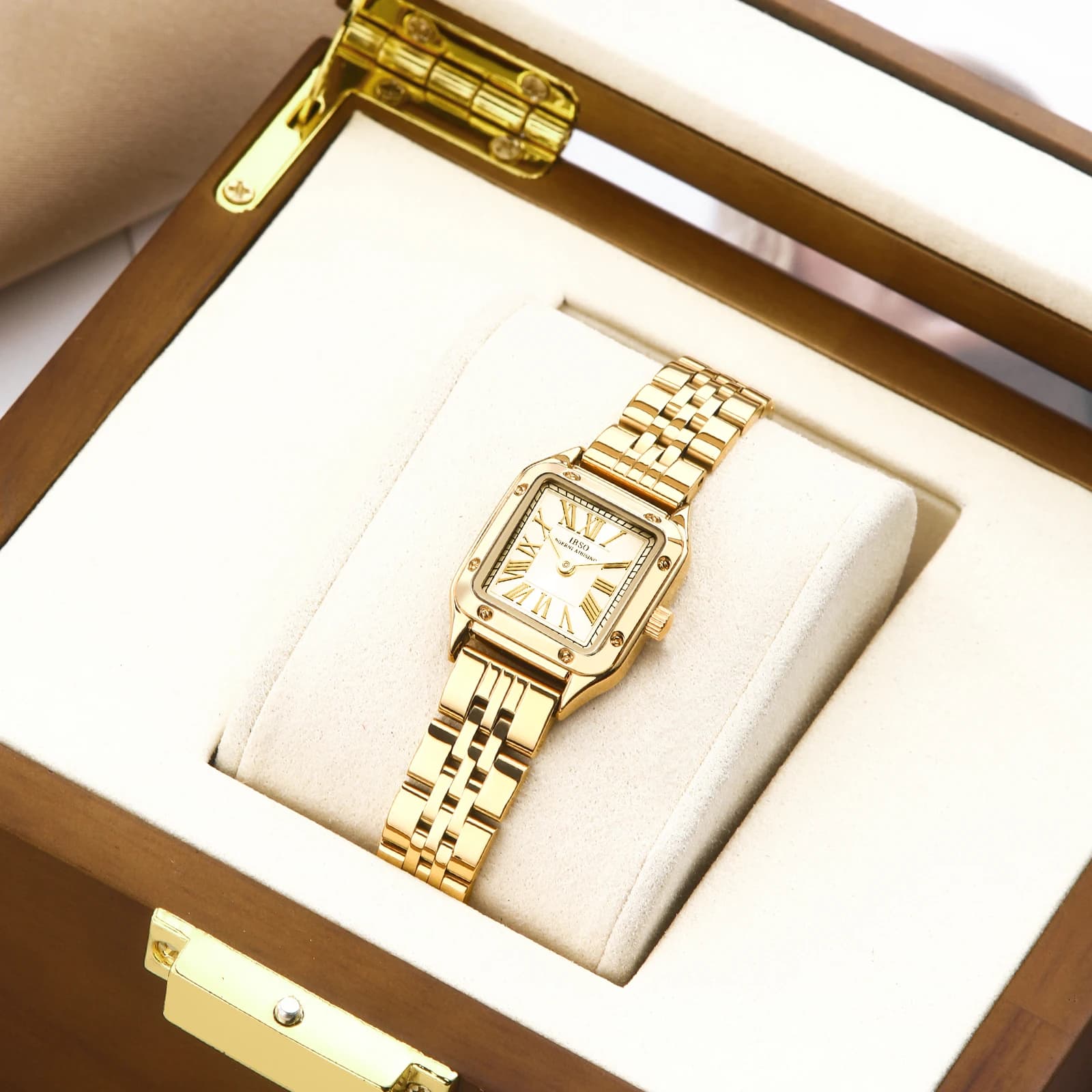 Orologio da Donna IBSO Luxury 2026 al Quarzo, Impermeabile 3ATM, Nuovo Movimento Giapponese, Nuovo Orologio da Donna con Cinturino in Acciaio Inossidabile Solido, alla Moda
