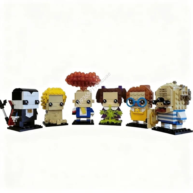 1151 Pezzi MOC Garbage Pail BricKidz 6 Confezioni 1 Modello Brickheadz Giocattoli da Costruzione Regali di Natale Blocchi Architettura Idea Creativa