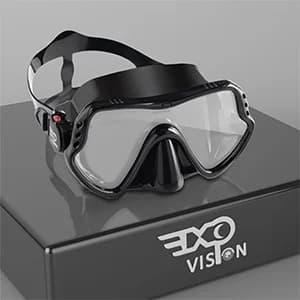Snorkeling diving mask EXP VISION, professional snorkeling equipment, ultra transparent lens with wide view tempered glass glasses